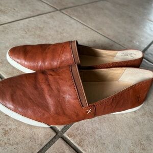 Frye Brown Leather Women's Slip-On Loafers